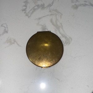 Vintage Stratton compact gold tone make-up mirror